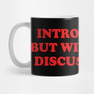 introverted but willing to discuss birds shirt, bird funny y2k Mug